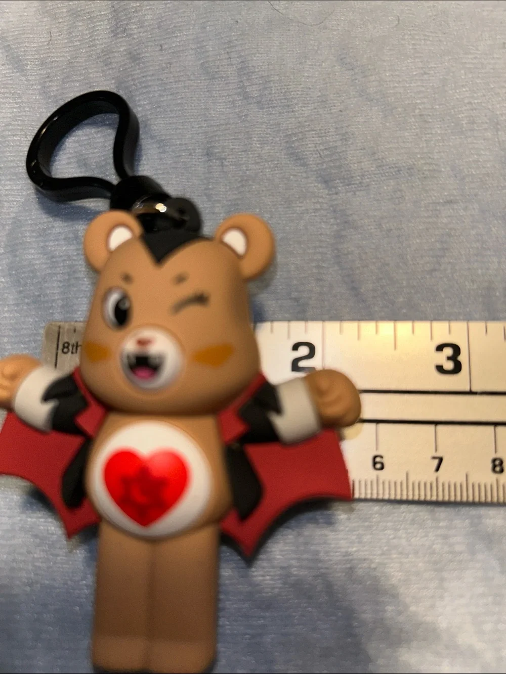 Care Bears x Universal Monsters Tenderheart Bear Dracula 3D Bag Clip.